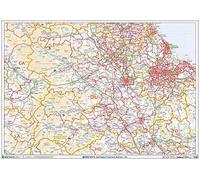 Darlington - DL - Mapa Postal de pared - Papel