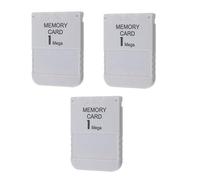 Darlington & Sohns 3 Piezas de Tarjetas de Memoria para PS1 Playstation 1 Tarjetas de Memoria 1 Tarjeta de Memoria MB Tarjeta de Memoria Tarjeta de Memoria Adecuada para Sony Playstation 1 PS1 PSX