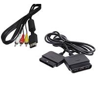 DARLINGTON & Sohns Juego de cables para Playstation 2 PS1 PS2 TV Cable y alargador Extansion Gamepad