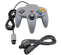 Darlington & Sohns Mando gris para Nintendo 64, N64, con cable de extensión, gris