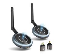 DARLYOR Transmisor y receptor HDMI inalámbrico 4K, hasta 8 receptores, 5.8 G Plug & Play HDMI Extensor inalámbrico Casting video/audio a múltiples televisores/pantallas desde PC/portátil/cámara (1TX+