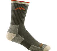 Darn Tough Coolmax Micro Crew - Calcetines para hombre - 1931, L, Oliva/pétalos de pincel.
