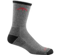 Darn Tough Merino Wool Coolmax Micro Crew Cushion Sock - Men's Gray/Black Large by Darn Tough