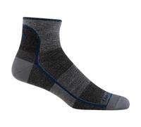 Darn Tough Vermont - Calcetines deportivos de lana merina 1/4 ultraligeros para hombre, color carbón, talla grande (10-12)