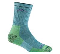 Darn Tough Vermont Micro Crew Calcetines con planta acolchada para mujer de lana de merino - 1903, M, Agua jaspeado