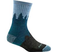Darn Tough Vermont Treeline Micro Crew - Cojín para mujer, azul, M