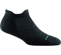 Darn Tough Women's Run Coolmax No Show Tab Ultra-Lightweight with Cushion - Medium Black Coolmax Socks for Running