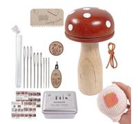 Darning Stock Ventana Kit | de almacenamiento con setas y agujas,Stop Seta y Cuidado de costura portátil,para tejer Bordado Reparación DIY Artesanía Adultos Principiantes Calcetines Ropa