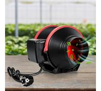 Daromigo Ventilador de Tubo de Salida de Humos 100mm - Canal en Línea Con Control Remoto, 220V, Silencioso 310m³/h, Ajustable para Baño
