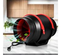 Daromigo Ventilador de Tubo de Salida de Humos 150mm - Canal en Línea Con Control Remoto, 220V, Silencioso, 540 m³/h, Ajustable para Baño