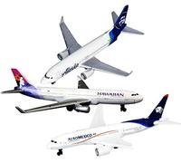 Daron Hawaiian Airlines, Alaska Airlines & AeroMexico - Paquete de 3 paradas de juguetes de Matty