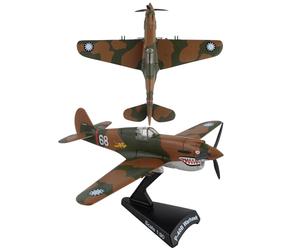 Daron Worldwide Trading P-40 Warhawk Hell's Angels Vehículo 1:90, marrón, Negro, Mediano