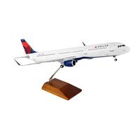 Daron Worldwide Trading Skymarks Delta A321 1/100 Wood Stand & Gear Airplane Model