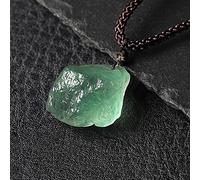 DarryDooly Aguamarina Natural, Colgante de Piedra curativa, minerales de Gema, Collar de Amatista Regalo de Bricolaje, Colgante de Cristal, joyería Femenina
