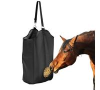 Darryy Comedero Caballo Colgar, Bolsa Heno Caballo, Saco Heno Caballos, para Piensos, Ovejas, Conejos y Topos (Negro S, 46 * 35 * 18CM)