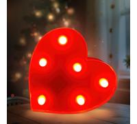 Darryy Letras Luminosas de 22 cm, Letras LED, Ideales para Propuestas de Matrimonio, Festivales, Fiestas y Otros Entornos para Crear un Ambiente Romántico y Cálido (XIN)
