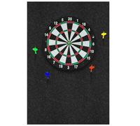 Dart Board Backing Wall Protector - 15mm High Density Steel Tip Core, Drywall Safe Clean Peel Adhesive, Precision Cut Interlocking Puzzle Joints, Self Healing Shock Absorbing Fiber