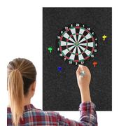 Dart Board Backing Wall Protector, Walls Tiles Dartboard Surround Protector, Felt Polyester Fiber Large Backer Board with Professional Design for Offices, Outdoor, Men, Adults and Kids, 60 x 60 x 1,2