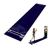 Dart Board Mat - Non Slip Throw Line Protector, Portable Crystal Velvet Dart Floor Mat with Built In Throwing Line, Wear Resistant Protective Darts Rug | for Game Room Tournament Club Office Basement