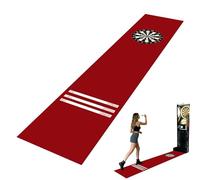 Dart Board Mat - Soft Non Slip Dart Throwing Mat with Printed Throw Line Durable Floor Protection Mats For Dartboard Indoor Outdoor Game Room Office Training