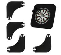 Dart Board Surround - 17.72 Inches EVA, 4-Piece Splicing Inner Round | Dart Board Backing, Wall Protector For Home, Basement, Garage, Break Room, Dorm, Gym Game Room Use