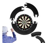 Dart Catchring Surround, Surround Catchring Dart Backboard, 4 Piezas Dartboard Rodean, para la Protección de la Pared Tablero de Protección, Fácil de Empacar y Llevar con Usted (Negro)