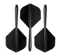 Dart Flights - Juego de accesorios integrados para dardos | Ejes equilibrados de alta precisión | Aletas de cola de dardos profesionales para práctica de torneos de entrenamiento casual, paquete de 3