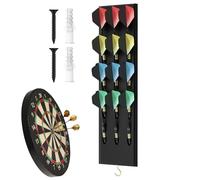 Dart Holder Wall Mount - 12-Hole Party Entertainment Accessory, Darts Holder Stand for Players Competitors, Home Game Room Bar Office Recreation Area Pubs Clubs Tournament Setup