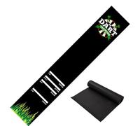 Dart Mat Floor Runner - Non Slip Darts Carpet Rug, Dart Board Mat Non Slip Shock Absorbing Carpet 300x34cm with 4 Throw Distances | Darts Rug Protective Floor Pad for Playroom Living Room Bar