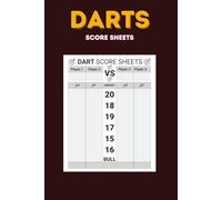 Dart Score Sheets: Score Cards for Dart Players With 120 Score Pads to Scorekeeping and Score Record