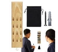 Dart Wall Holder, Wall Mounted Wooden Dart Rack Organizer, Display Storage Holders for 12 Tip Darts with Screws, Compact Dartboard Accessory for Game Room Bar, 15,79 x 4,09 x 0,79 pulgadas