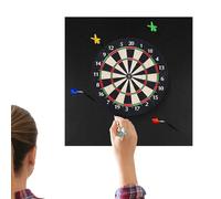 Dart Wall Protector, Removable Black Mat Dartboard Surround, Professional Grade Dart Board Accessory, Perfect for Game Room, Garage, Home, Office, and Classroom Wall Protection