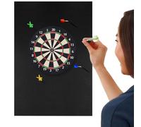 Dart Wall Protector - Removable Black Mat for Dartboard Protection with Professional-Grade Material | Wall Guard Accessory for Adults, Game Room, Garage, Home, Classroom, Office and Recreational Space