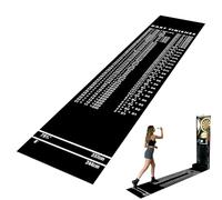 Dart Zone Mat - Floor-Protection Throw Line Sheet, Non Slip Game Pad, Portable Target Distance Layout Rug, Recreation Accessory, Dart Practice for Game Room Garage Basement