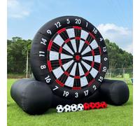 Dartboard Diana Hinchable Tablero de Dardos Inflable para Exteriores, fútbol, fútbol Americano, 3 m de Alto, Adhesivo, soplador de 370 W y 8 Pelotas para Actividades en el Patio o Fiestas, i