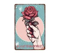 Darte Rosas Cartel De Chapa Retro Carteles De Pared De Metal Vintage Pared Muestra Placa para Jardín Garaje Cerveza