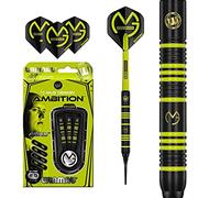 Dartfellas Winmau Michael Van Gerwen Ambition - Dardos de Punta Suave de latón Recubierto de 20 Gramos - MvG