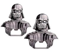 Darth Vader - Abrebotellas (2 unidades), color negro brillante, acabado sólido para bar en casa y de viaje, regalo divertido para los fans de Star Wars (2)