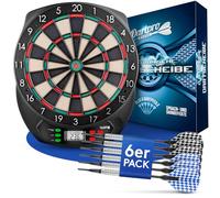 DartPro Diana electrónica - Juego de Diana con 6 Dardos de Punta Suave [utilizables sin Cables] - Diana innovadora con 65 variaciones - [para 1-8 Jugadores]