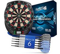 DartPro - El original - Diana electrónica - Diana con 6 dardos [inalámbrica] - Innovadora máquina automática de dardos con 65 variantes - Dardo para 1 a 8 jugadores