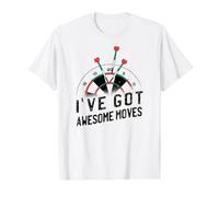 Darts Cañas de Dardos Gaming Jugador de Dardos Diana Dardo Camiseta gráfica económica, Hombre, Blanco, S