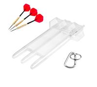 Darts Case Organizer - Transparent Dart-Holder, Portable Dart Wallet | Durable Dart Storage Case Travel Accessory Protective Organizer for Steel Tip and Soft Tip Darts Easy Carry and Safe Transport fo