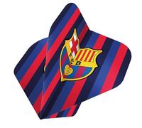 Darts Corner F4120 - Juego de 3 vuelos de dardos con licencia oficial del Barcelona Football Club Barca FC de 100 micras con forma número 2