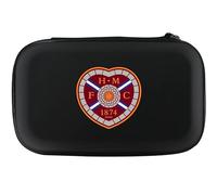 Darts Corner Funda para dardos con licencia oficial del Heart of Midlothian Football Club Hearts FC, disponible en varios diseños., Black, Escudo
