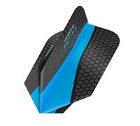 Darts Corner Harrows Retina Plumas para dardos, 5 juegos (15 unidades), extrafuertes, 100 micras, diseño fino, color azul