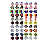 Darts Flight Tail Coda Wing - Dureble Piet Dart Flight - Mumra suave Darts V y acero Dart Darts Darts Flight, hecho de material PDET grueso, los vuelos de dardos volarán más tiempo que prim