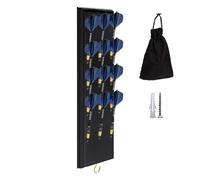 Darts Holder - Space-Saving Wooden Display Stand, Dart Organizer with Protective Storage Bag, Professional Wall Mount Rack, Game Room Furniture, Living Room Bedroom Accessory for Entertainment