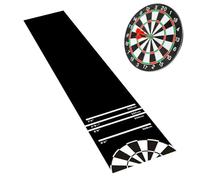 Darts Training Mat with Ruler - Competition Darts Mat with Wear-Resistant & Non-Slip Throwing Line | Professional Oche Dart Mať For Steel & Soft Tip Dartѕ, Heavy-Duty Floor Protector, 9.7ft X 2ft