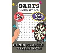 Darts Word Search Puzzle Book: Word Searches with Easy to Read Print about Darts┃6x9 Inches, 111 Pages┃55 Puzzles┃Gift for Vacations, Holidays and Free Times