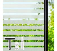 DARUITE Vinilos para Cristales 44.3x200cm, Esmerilado Rayas Vinilo Ventana Privacidad, Translucido Decorativos Anti UV Electrostaticos Vinilo Adhesivo Cristal para Puertas Cristal Cocina Oficina